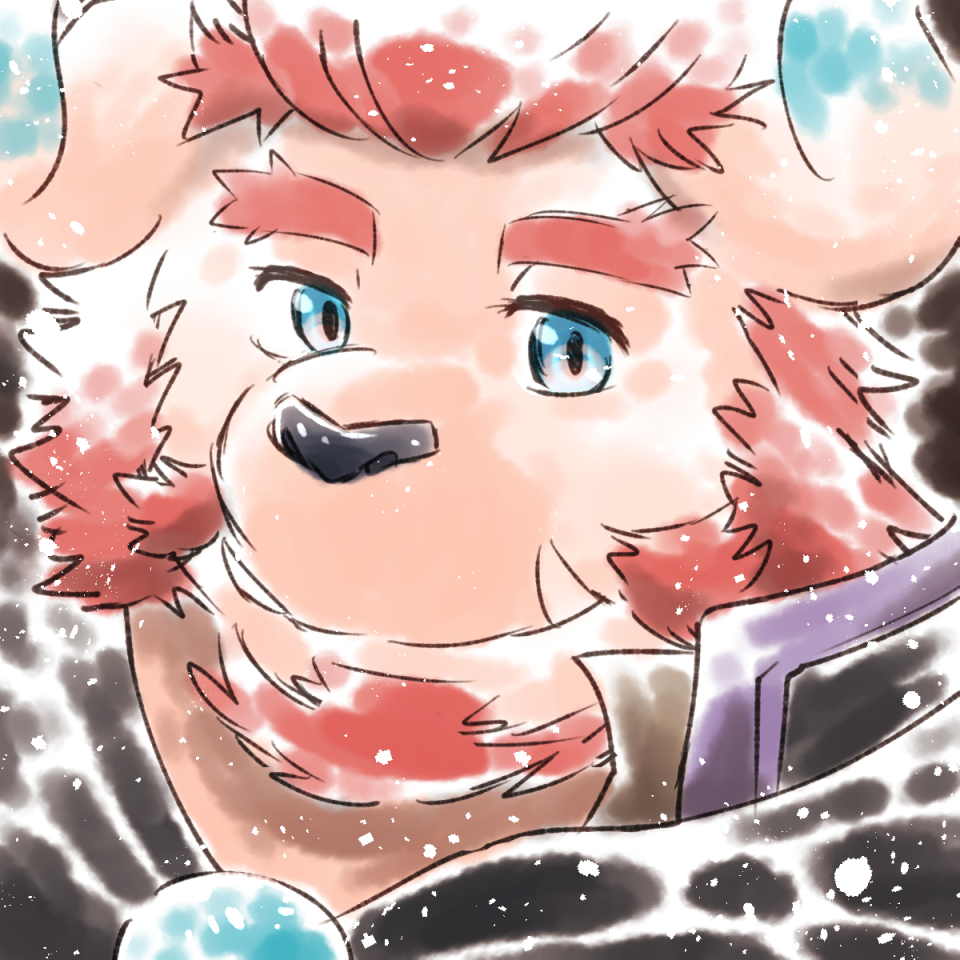 1boy, beard, black_cape, cape, chernobog_(housamo), close-up, closed_mouth, commentary_request