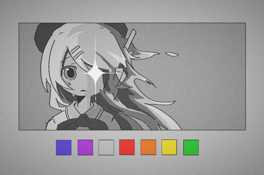 1girl, beret, border, commentary_request, crying, crying_with_eyes_open, diffraction_spikes, film_grain