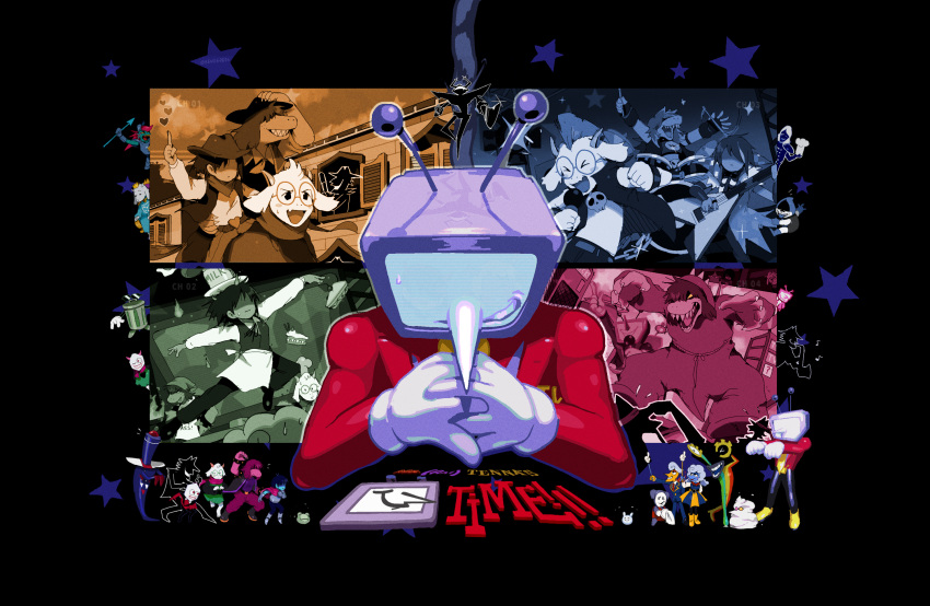 4girls, 6+boys, 6+others, animal_ears, ant_tenna, apron, armlet, armor