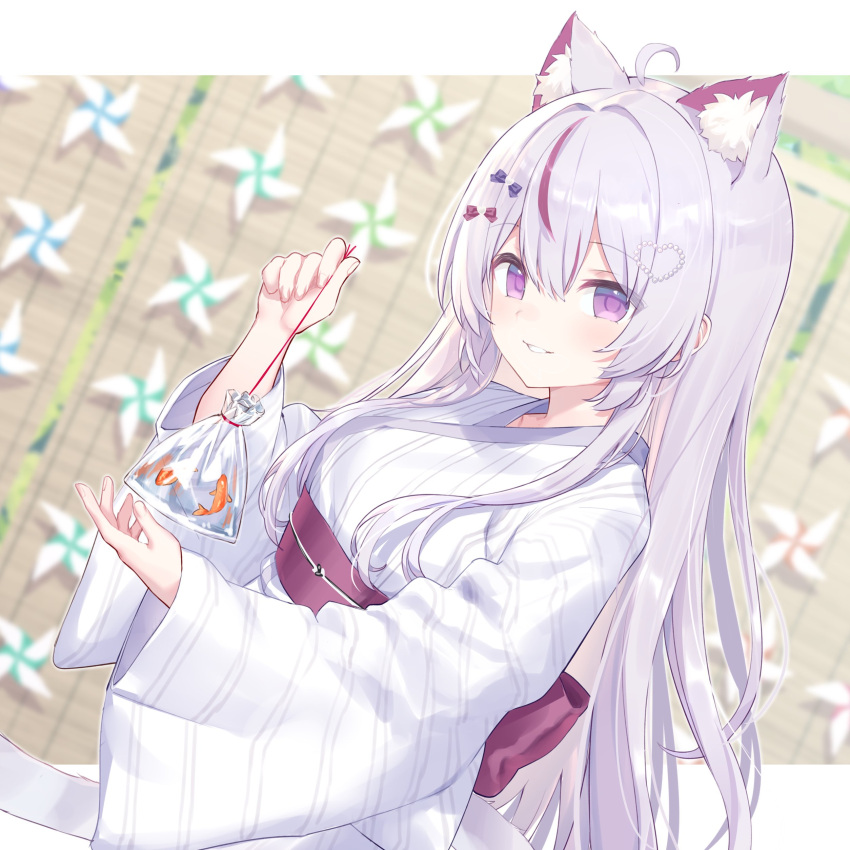 1girl, absurdres, ahoge, animal_ear_fluff, animal_ears, blush, cat_ears, cat_girl