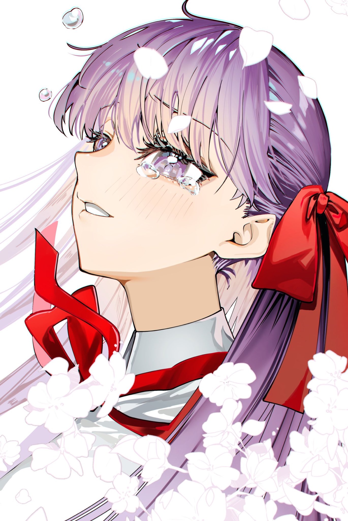 1girl, bb_(fate), bb_(fate/extra), blush, breasts, collared_shirt, fate/grand_order, fate_(series)