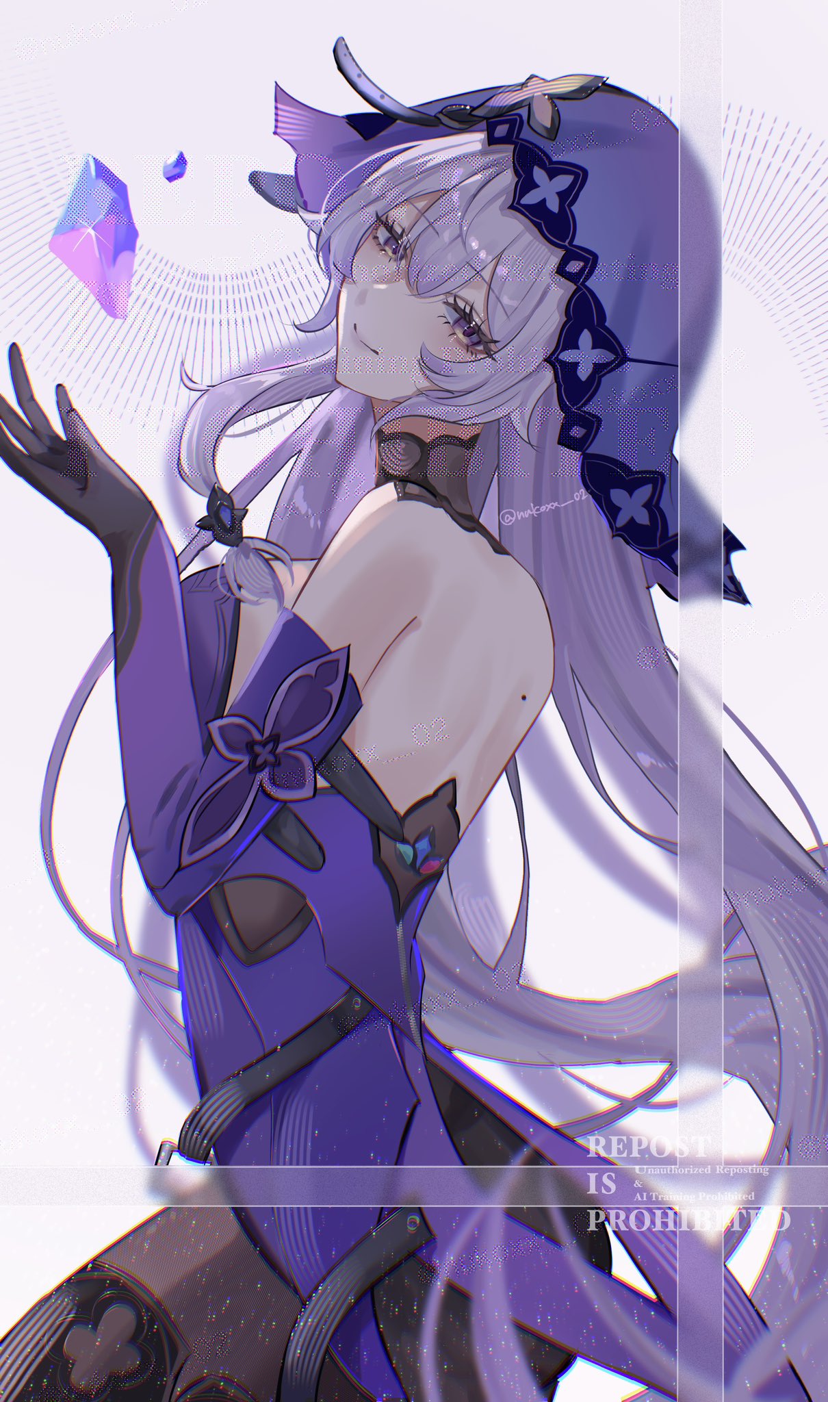 1girl, black_gloves, black_pantyhose, black_swan_(honkai:_star_rail), closed_mouth, dress, elbow_gloves, from_side