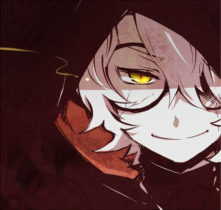 1boy, closed_mouth, glasses, hood, hood_up, looking_at_viewer, lowres, male_focus