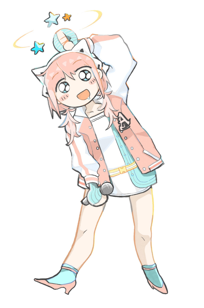 1girl, ai_the_somnium_files, animal_ear_hairband, animal_ears, blue_socks, blush, cat_ear_hairband, cat_ears