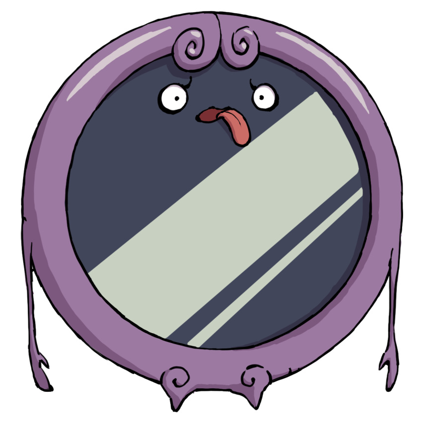 full_body, highres, looking_at_viewer, no_humans, official_art, simple_background, solo, third-party_source, tongue, tongue_out, ungaikyou_(youkai_watch), white_background, youkai_(youkai_watch), youkai_watch