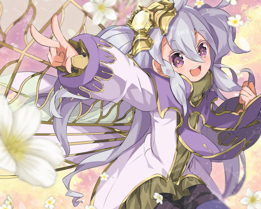 1girl, ahoge, aromage_jasmine, aromaseraphy_jasmine, blush, duel_monster, fairy, fairy_wings