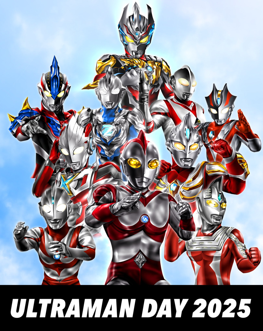 2025, 6+boys, alien, aqua_gemstone, arm_guards, armor, black_skin, blue_gemstone