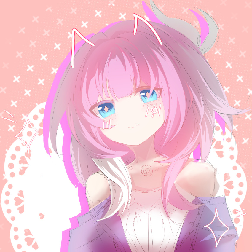1girl, blue_eyes, breasts, chenguang53745, chinese_commentary, coat, commentary_request, cyrene_(honkai:_star_rail)