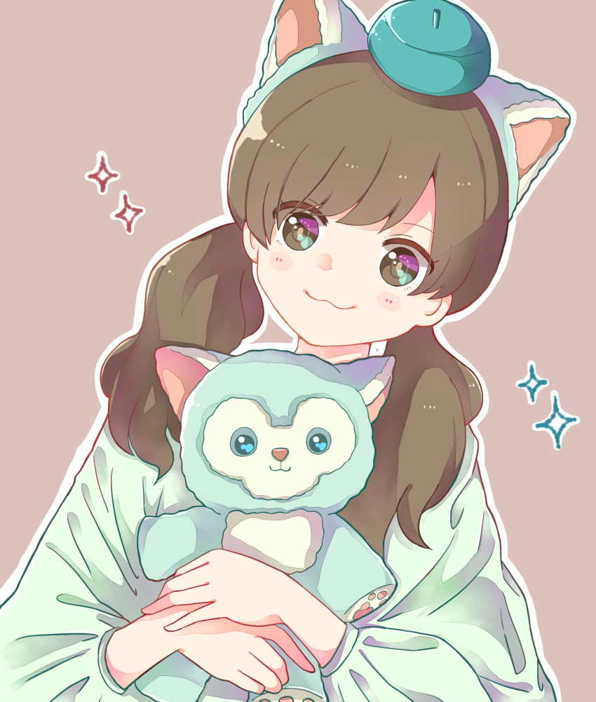 1girl, animal_ears, animification, cat_ears, character_doll, doll, duffy_and_friends, gelatoni