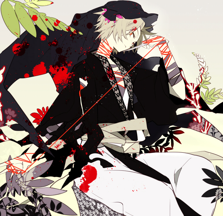 baggy_pants, ja'far, ja'far, knife, leaf, magi__the_labyrinth_of_magic, magi_the_labyrinth_of_magic, male