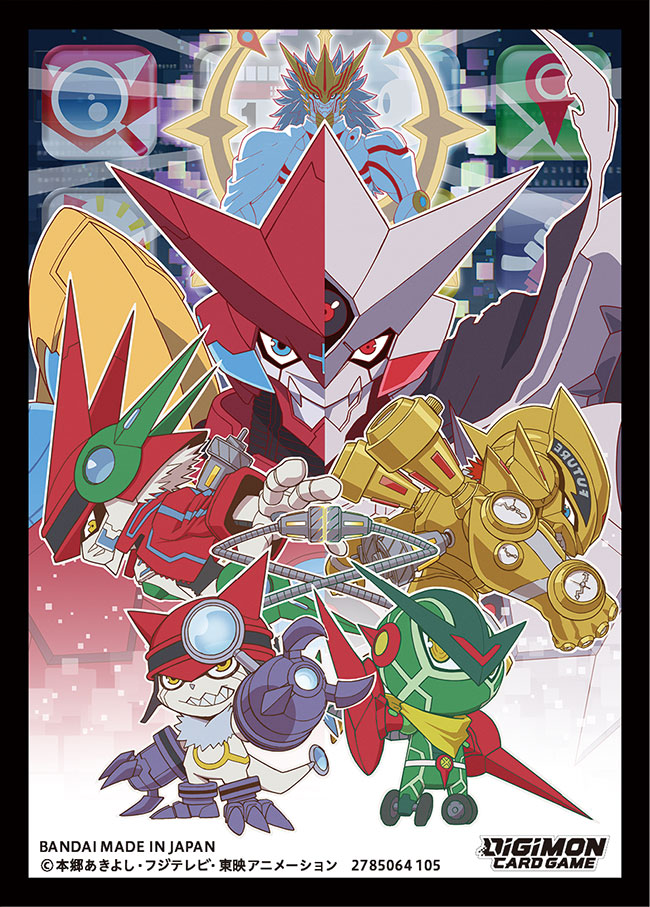 appmon, armor, blue_eyes, cable, cape, charismon, digimon, digimon_card_game