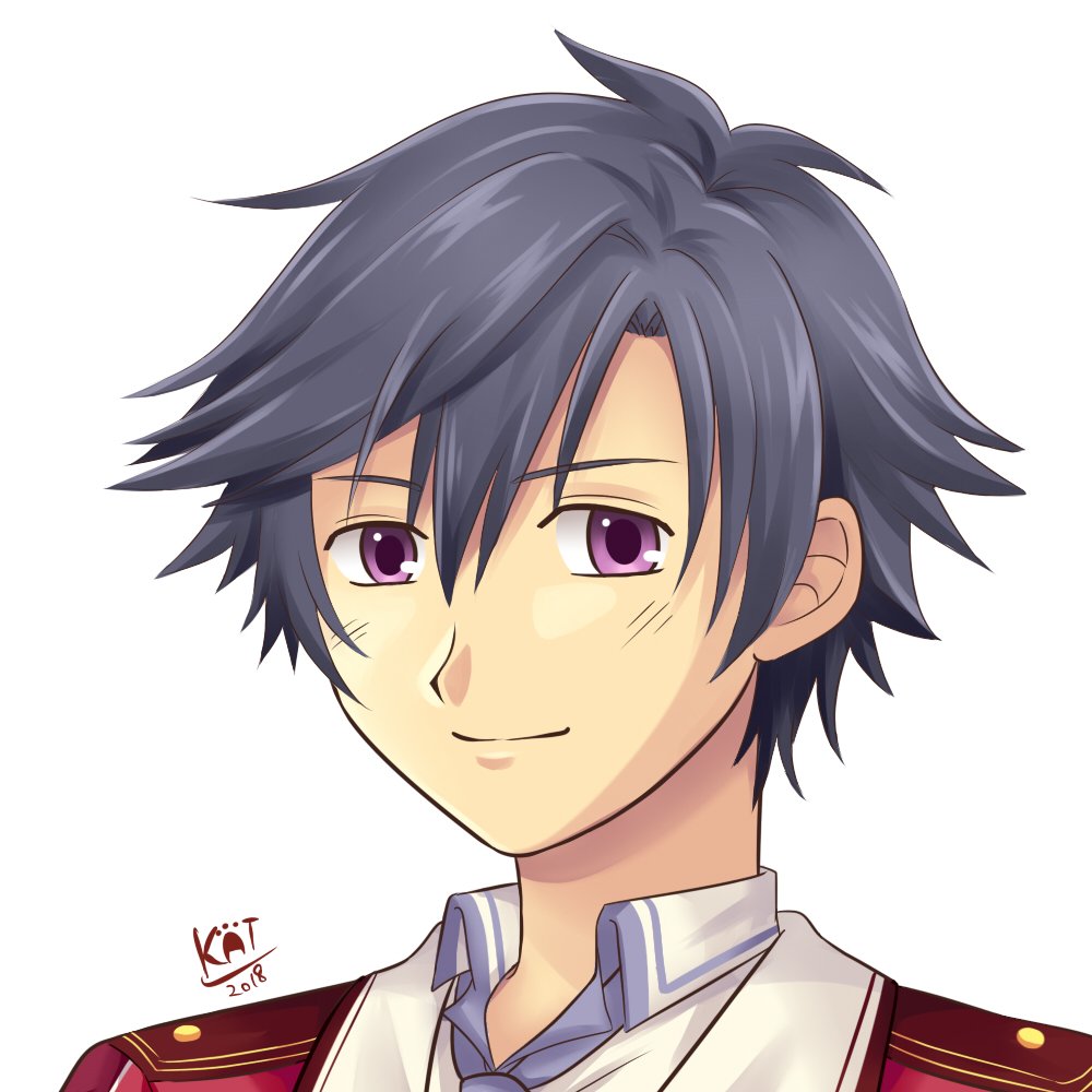 1boy, curtained_hair, dated, eiyuu_densetsu, hair_between_eyes, katarina_neko, male_focus, parted_bangs