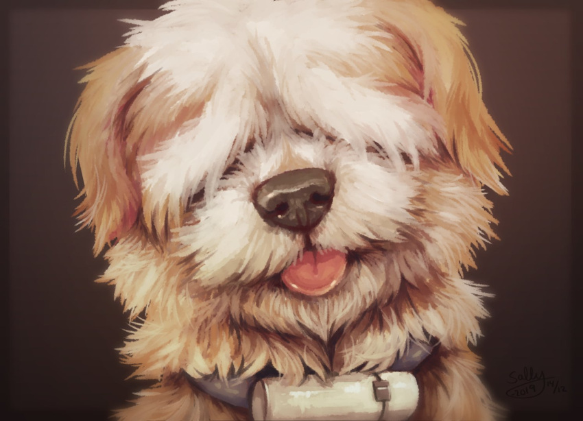 animal_collar, animal_focus, close-up, collar, commentary, dated, dog, english_commentary