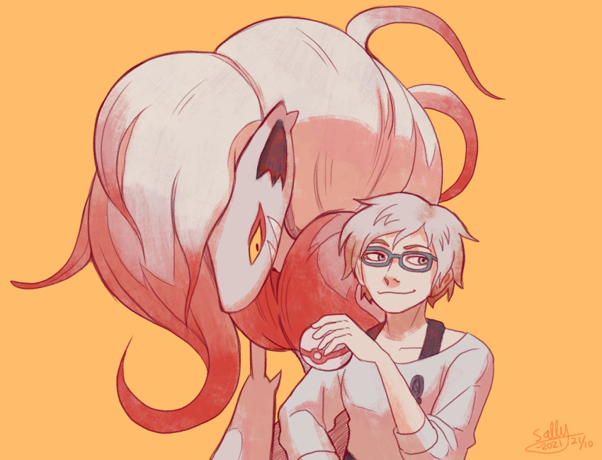 1girl, blue-framed_eyewear, blue_eyes, brooch, closed_mouth, commentary, crossover, dated