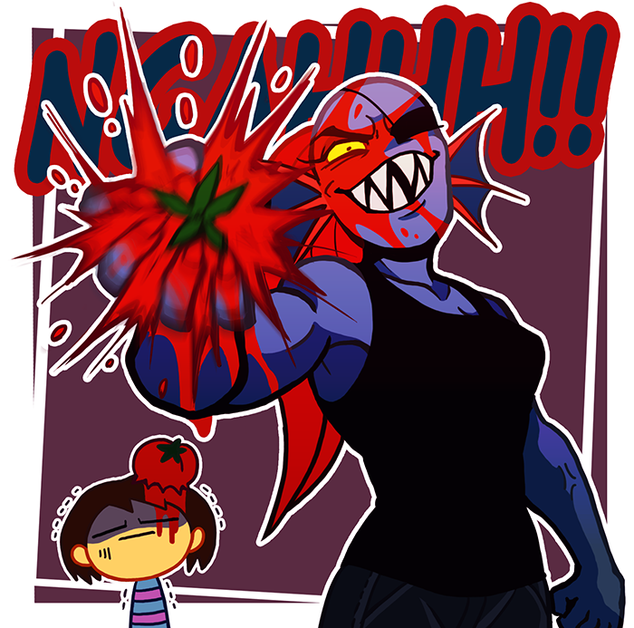 1girl, 1other, 2016, 2d, ambiguous_gender, anthro, black_eyepatch, black_tank_top