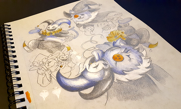 1boy, 1other, 2019, 2d, animal_ears, anthro, black_cape, black_sclera