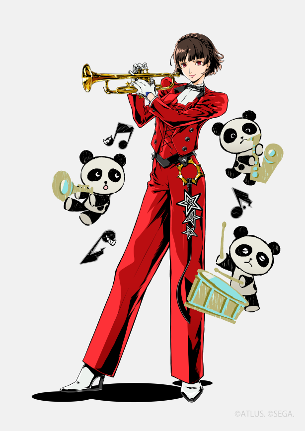 1girl, beamed_eighth_notes, black_bow, black_bowtie, blunt_bangs, bow, bowtie, braid