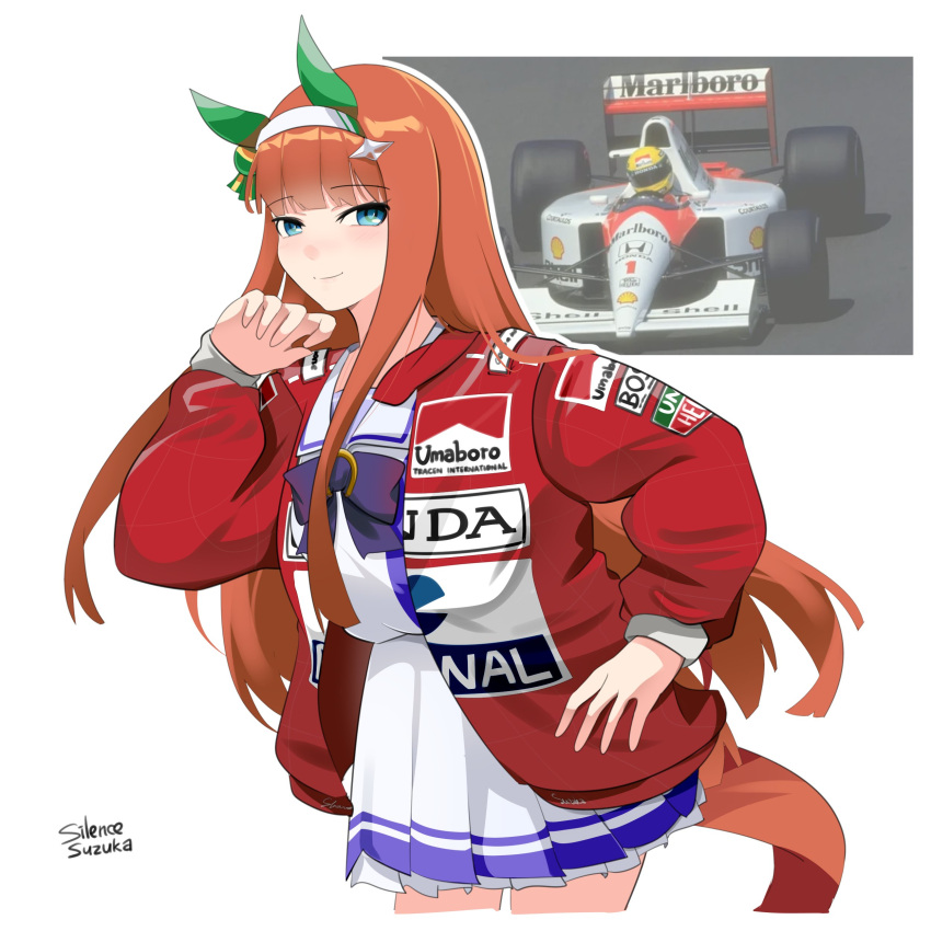 1girl, absurdres, animal_ears, ayrton_senna, ayrton_senna_(cosplay), blue_eyes, bow, bowtie
