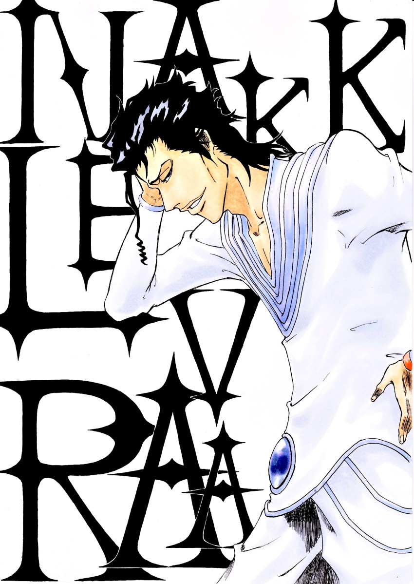 1boy, alpen_no_koyari, askin_nakk_le_vaar, black_hair, bleach, bleach:_sennen_kessen-hen, brown_eyes, character_name