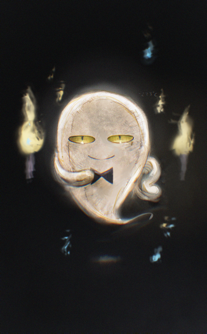 1boy, absurdres, black_background, black_bow, black_bowtie, bow, bowtie, candle