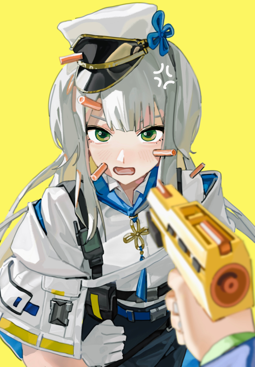 absurdres, animal_ears, dog_ears, dog_girl, dog_tail, gloves, half_gloves, hat