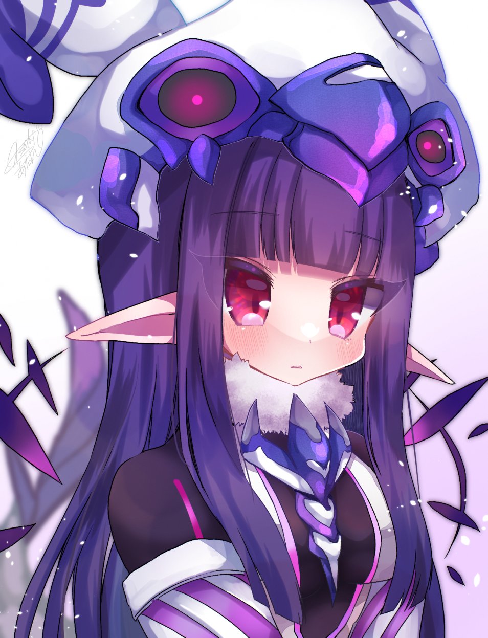 1girl, black_bodysuit, bodysuit, emil_chronicle_online, helmet, highres, leviathan_(eco), long_hair