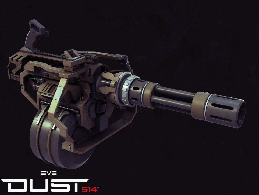 3d, autodesk_3ds_max_(medium), cable, commentary, copyright_logo, copyright_name, dark_background, drum_magazine