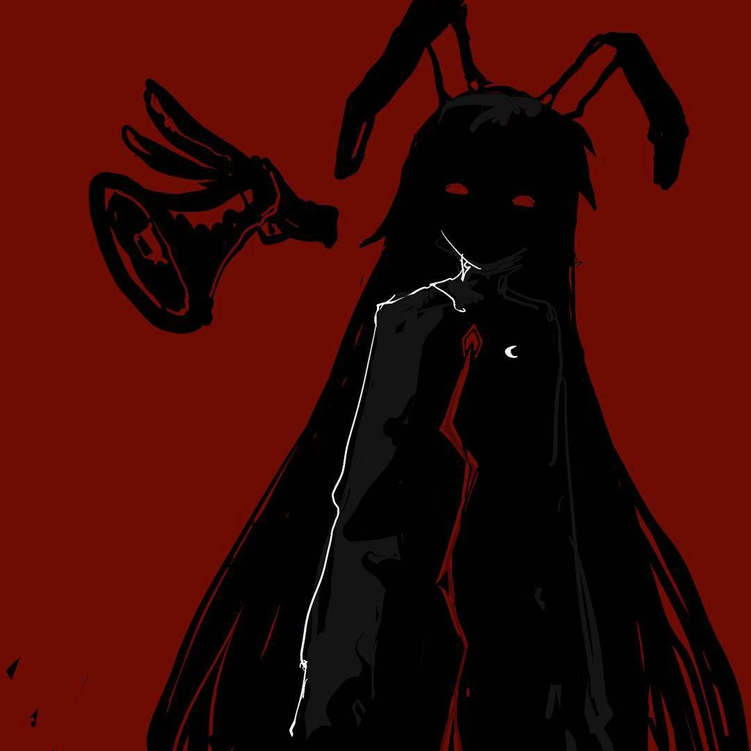 1girl, animal_ears, crescent, crescent_pin, gun, lei_niao3375, long_hair, lunatic_gun