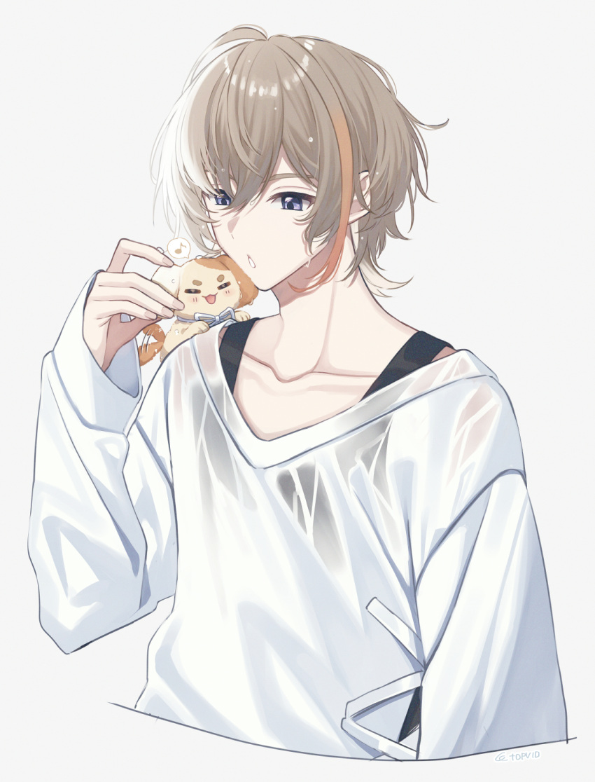 1boy, :d, afterimage, ahoge, artist_name, blonde_hair, blue_eyes, closed_eyes