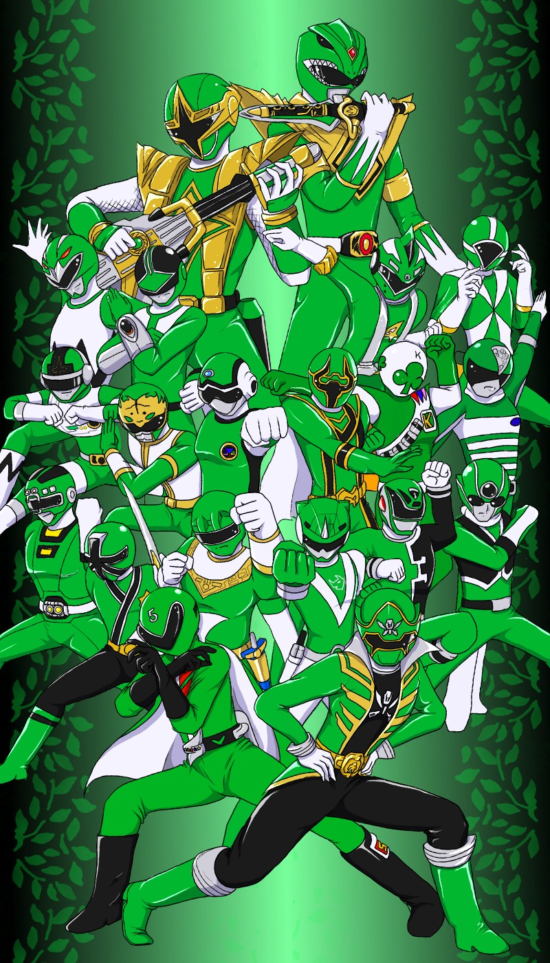 6+boys, am-atlas, choudenshi_bioman, choujuu_sentai_liveman, chouriki_sentai_ohranger, choushinsei_flashman, clover_king, deka_green, denshi_sentai_denziman, denzi_green, dragon_ranger, engine_sentai_go-onger, forever_green, gekisou_sentai_carranger, ginga_green, go-on_green, go_green, gokai_green, gosei_sentai_dairanger, green, green_flash, green_racer, green_sai, green_two, hikari_sentai_maskman, himitsu_sentai_goranger, jakq_dengekitai, kaizoku_sentai_gokaiger, kyouryuu_sentai_zyuranger, kyuukyuu_sentai_gogo_five, magi_green, mahou_sentai_magiranger, male, mido_ranger, mirai_sentai_timeranger, multiple_boys, ninpuu_sentai_hurricaneger, oh_green, samurai_sentai_shinkenger, seijuu_sentai_gingaman, shinken_green, shishi_ranger, shurikenger, super_sentai, time_green, tokusou_sentai_dekaranger, x1_mask