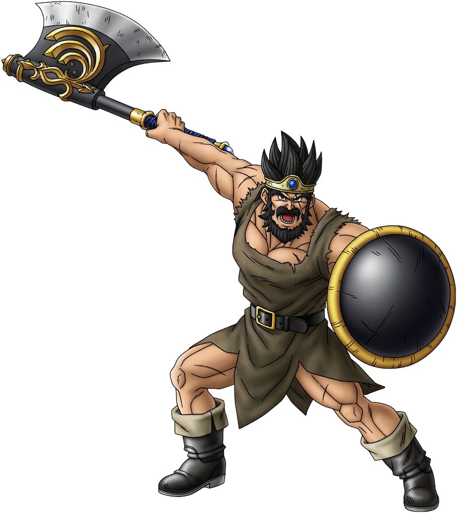 1boy, artist_request, asymmetrical_dual_wielding, axe, beard, belt, black_belt, black_boots