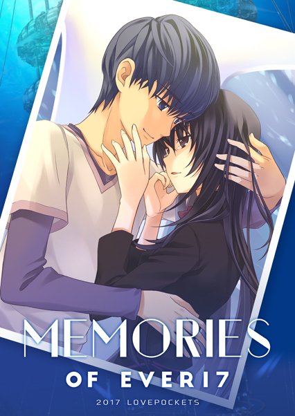 1boy, 1girl, black_dress, black_eyes, black_hair, blue_eyes, blue_hair, commentary_request