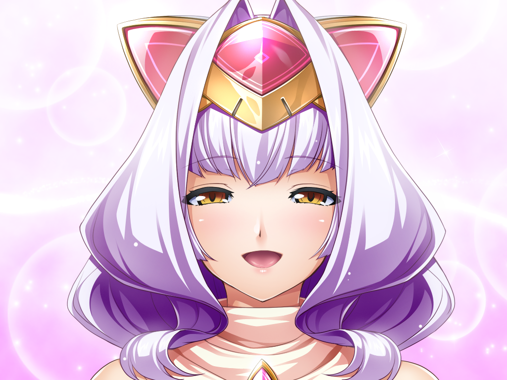 1girl, :d, animal_ears, azarin_(kouyoku_senki_exs-tia), blush, exs-tia_magica, fake_animal_ears, game_cg