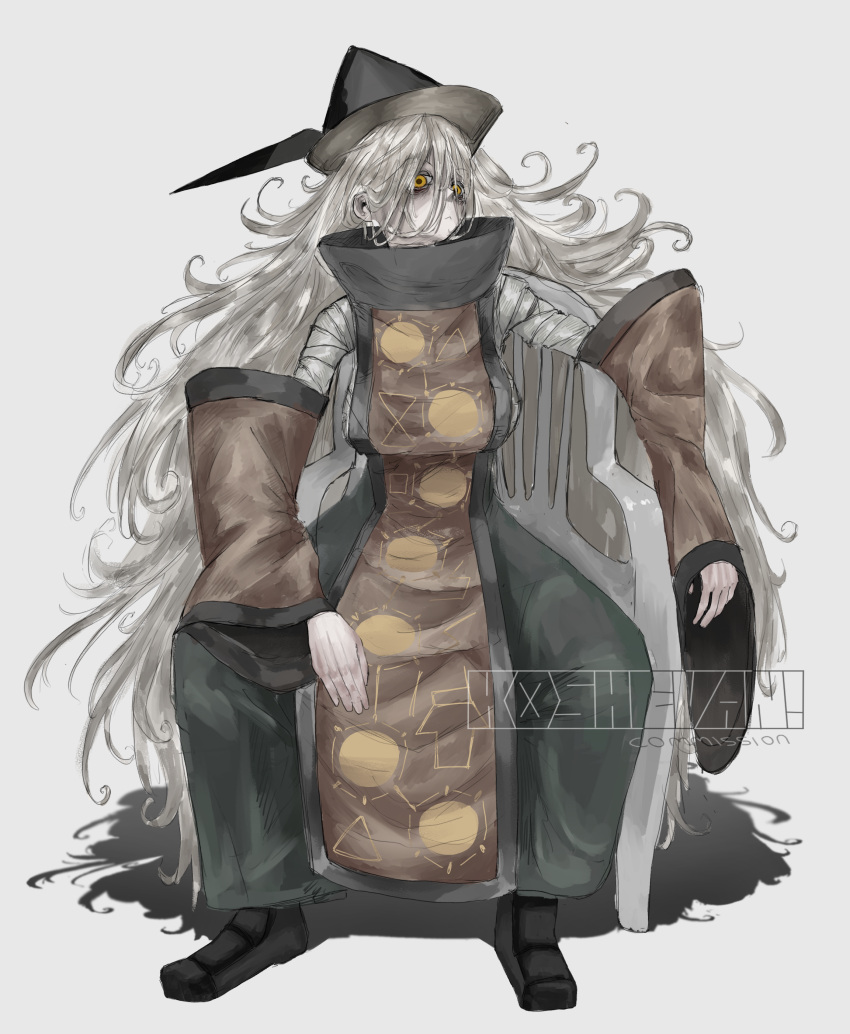 absurdres, chair, highres, koshevan, matara_okina, on_chair, touhou