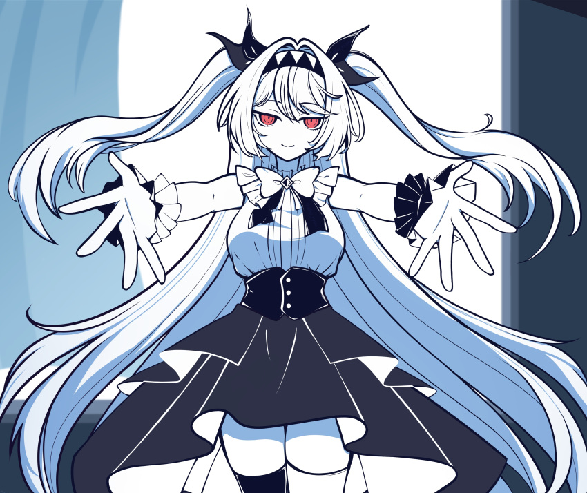 alternate_costume, belt, casual, feet, hair_ornament, hair_ribbon, lilith_(tneoyam), long_hair