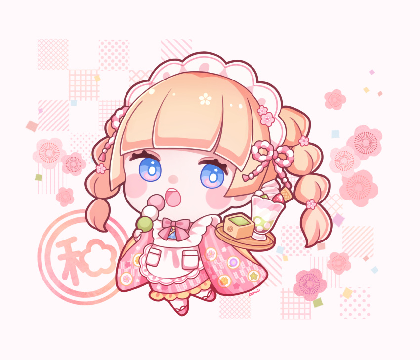 1girl, :o, ari_(oonmnmooo), artist_name, blonde_hair, blue_eyes, blunt_bangs, blush