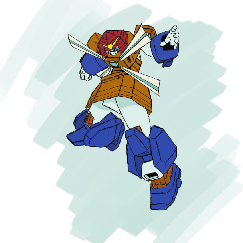 absurdres, full_body, g_gundam, gundam, highres, looking_at_viewer, mecha, mecha_focus