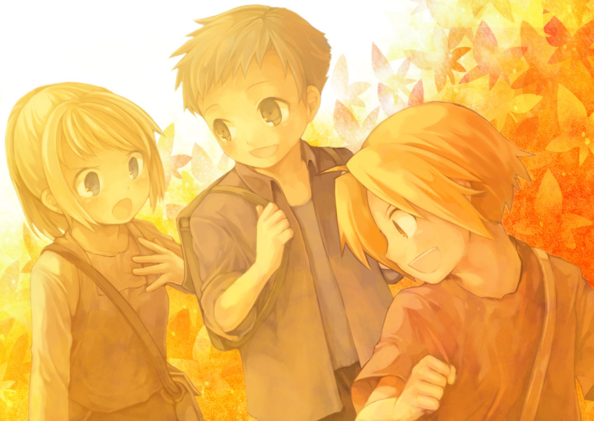 alphonse_elric, blonde_hair, brothers, edward_elric, fullmetal_alchemist, kazi, kz_(zkkkha), multiple_boys