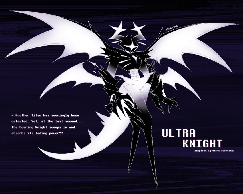 1other, alternate_design, antlers, artist_name, commentary, deltarune, dragon_tail, dragon_wings