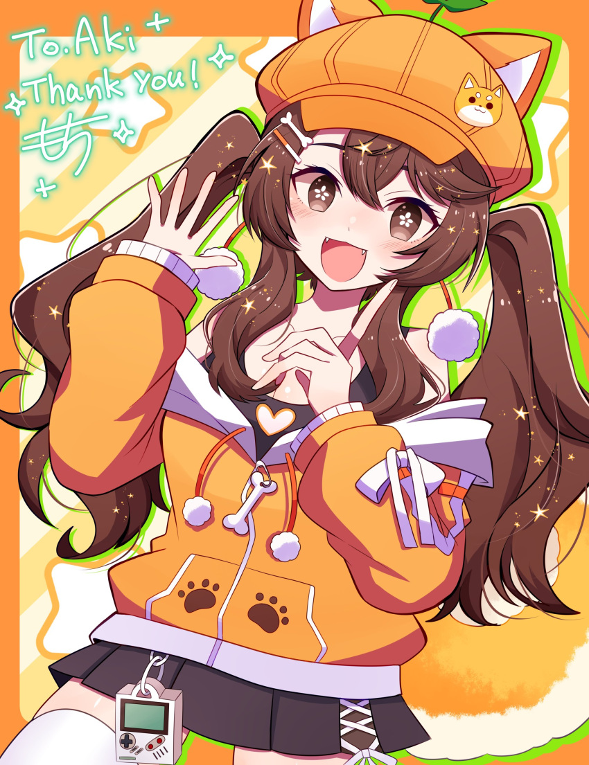 1girl, absurdres, aki_orange, asymmetrical_bangs, bad_anatomy, bad_hands, belt_charm, black_bra