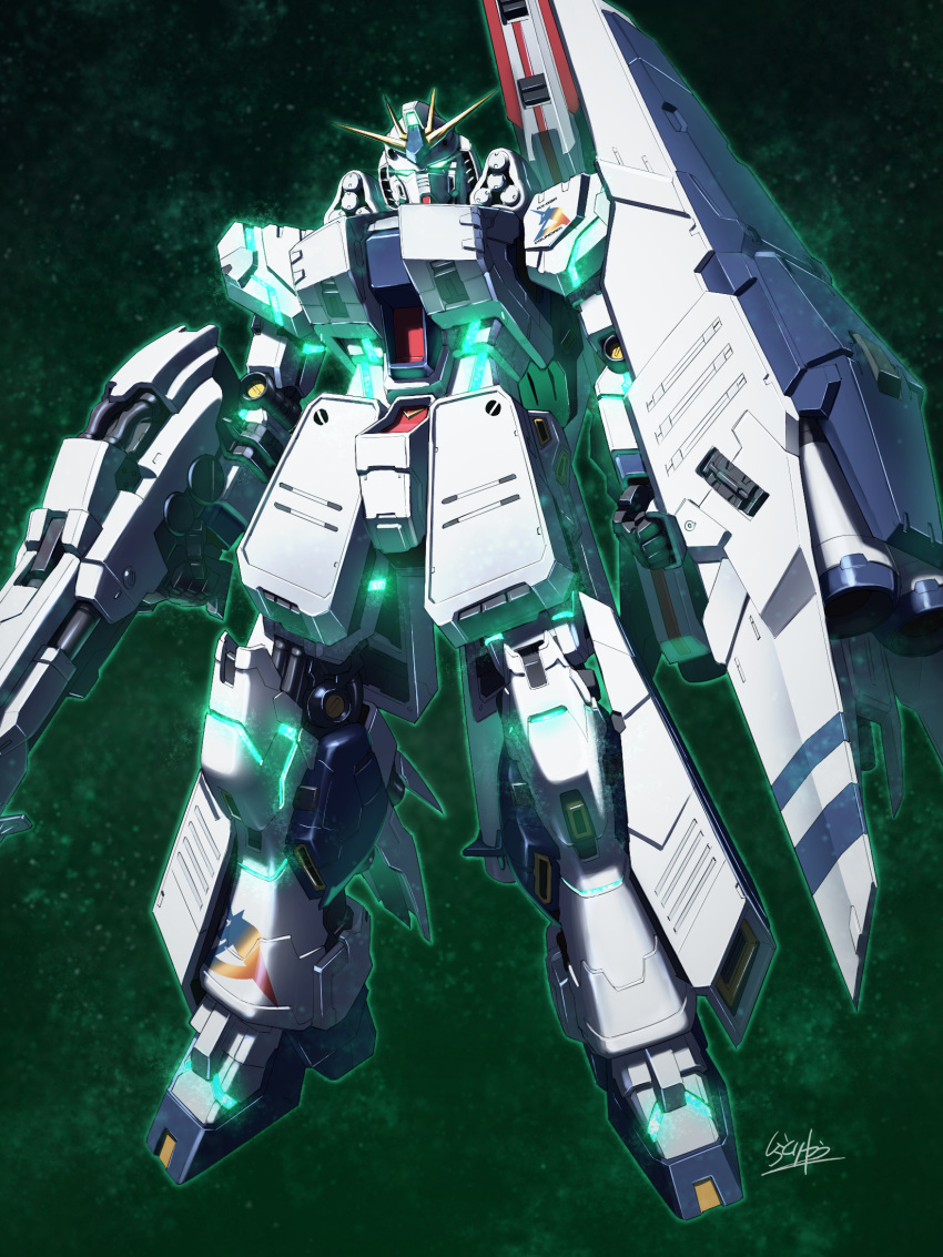 arm_shield, beam_rifle, char's_counterattack, commentary, commission, energy_gun, fin_funnels, full_body