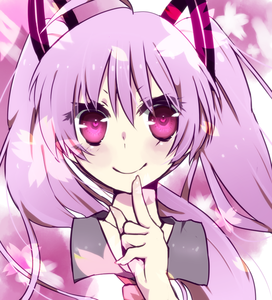 alternate_color, alternate_hair_color, bad_id, face, hatsune_miku, heart, heart-shaped_pupils, heart_eyes