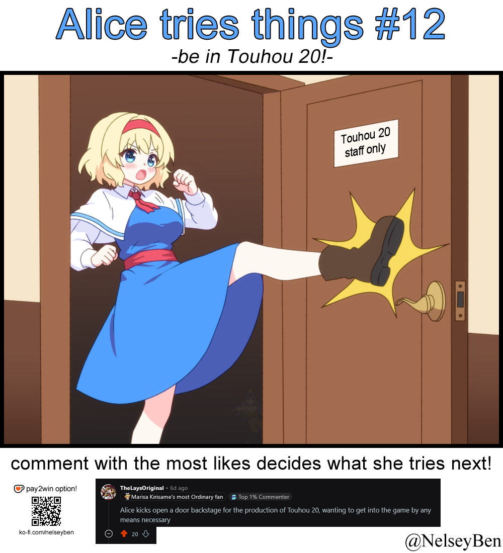 1girl, alice_margatroid, ascot, blonde_hair, blue_dress, blue_eyes, blush, bnelsey