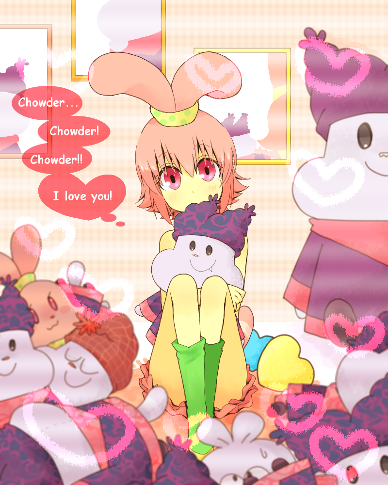 ??, chowder, chowder_(character), hairband, haku_le, panini, panini_(chowder), personification