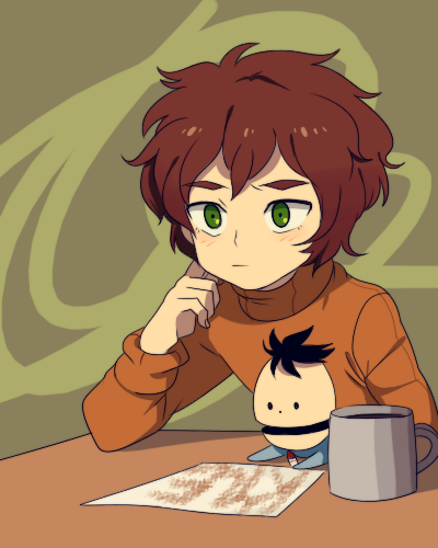 brothers, brown_hair, coffee_mug, green_eyes, ike_broflovski, kyle_broflovski, laphy, lowres