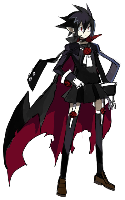 black_hair, choker, crossdressinging, disgaea, gloves, jacket, makai_senki_disgaea_4, male