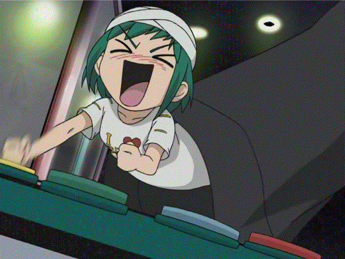 animated, animated_gif, gif, green_hair, kasugano_midori, midori_no_hibi, minigirl, open_mouth