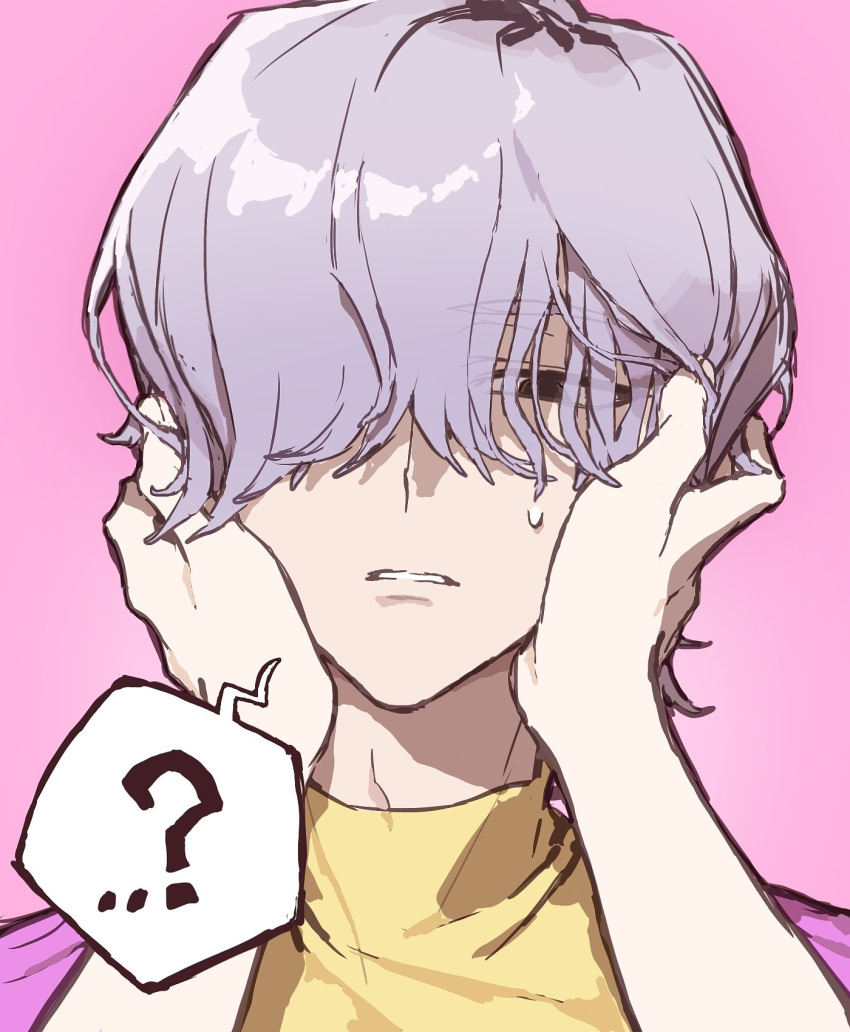 1boy, 1girl, close-up, hair_over_one_eye, hands_on_another's_face, hashtag-only_commentary, highres, kpop_demon_hunters