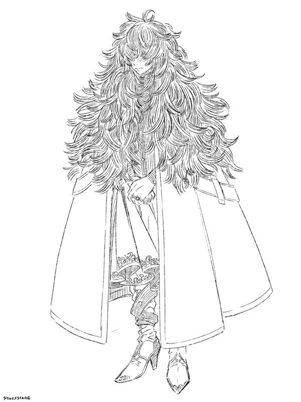 1girl, artist_name, blush, cloak, covered_eyes, high_heels, honexstage, jewelry