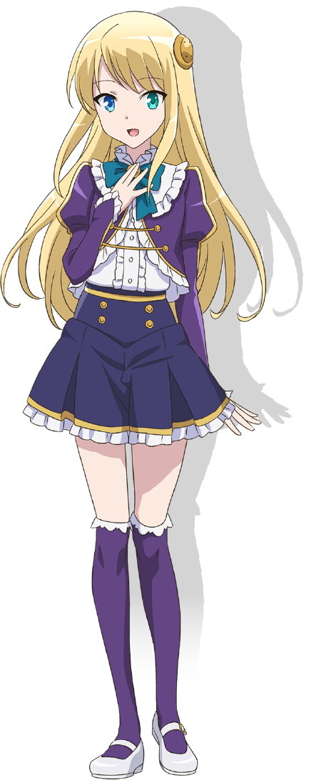 1girl, anime_coloring, blonde_hair, blue_eyes, bow, bowtie, collared_shirt, frills